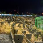 Test oświetlenia na stadionie Stomilu Olsztyn