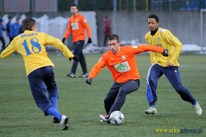 Ángel Segarra Melitón świetnie wprowadził się do zespołu w swoim pierwszym meczu w barwach olsztyńskiego klubu. Fot. Arka Gdynia