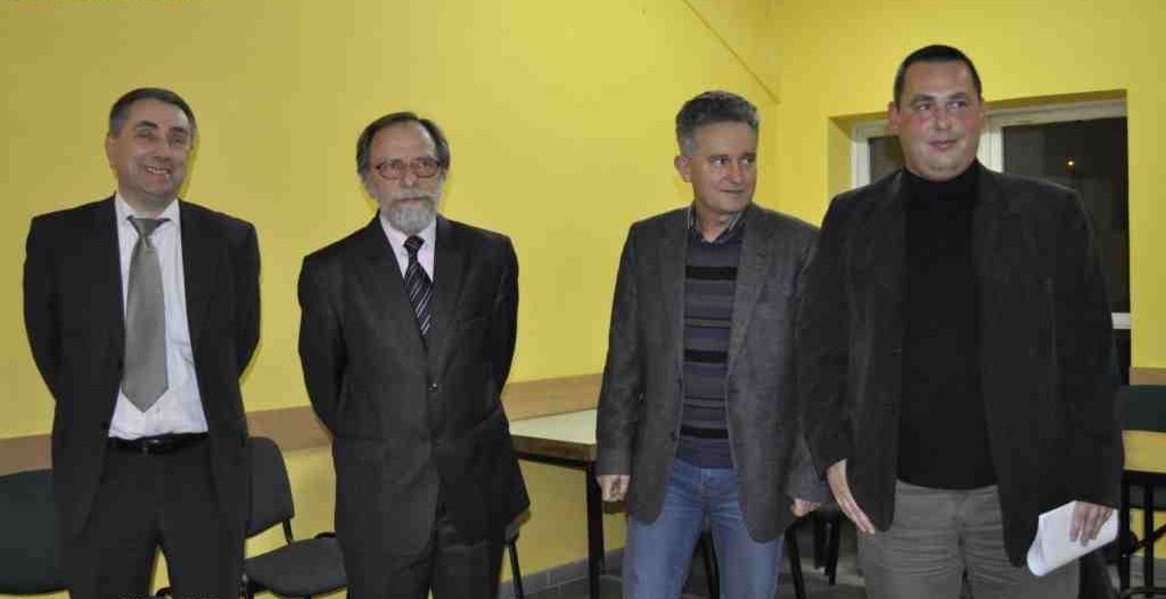Z tej czwórki w zarządzie klubu został już tylko Jacek Czałpiński (z prawej). Fot. Emil Marecki