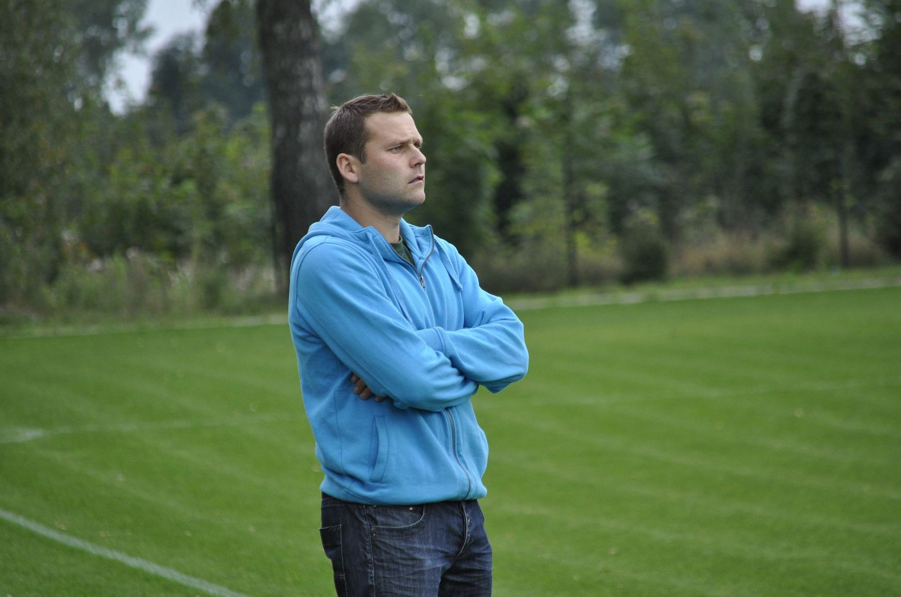 Paweł Radziwon od tego sezonu jest grającym trenerem MKS Jeziorany. Fot. Emil Marecki