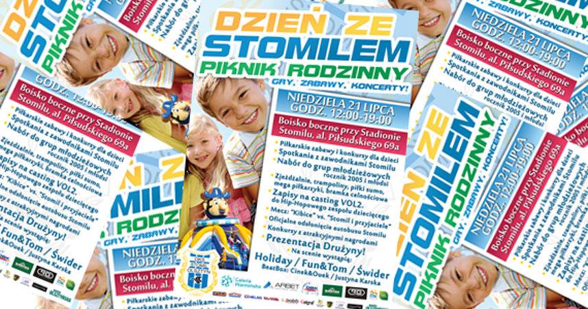 Plakat promujący piknik. Fot. stomilolsztyn.com