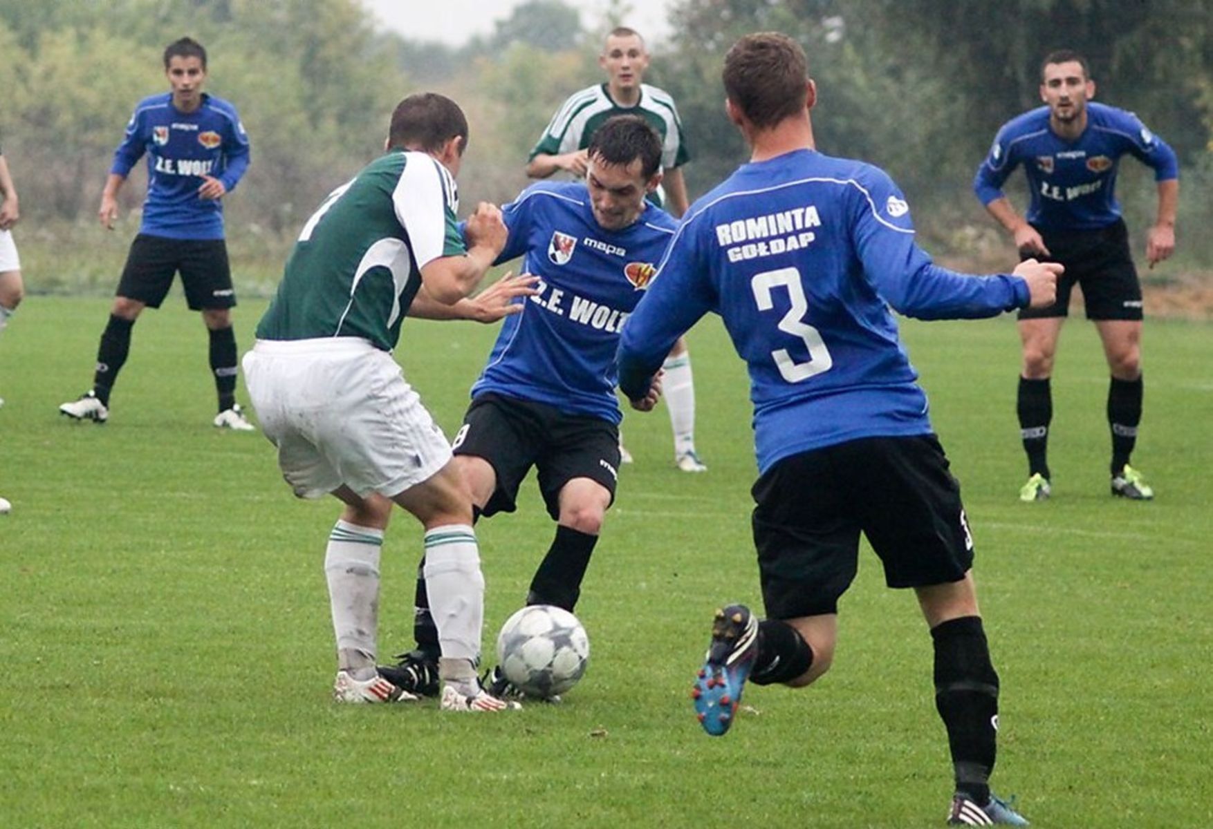 Rominta Gołdap w pierwszej części sezonu zdominowała rozgrywki IV ligi. Fot. Artur Szczepański 