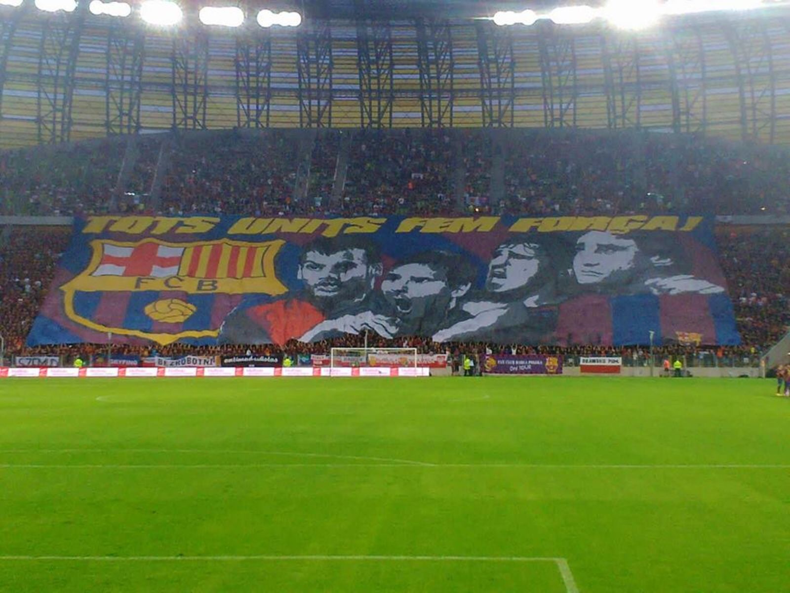 Flaga kibiców FC Barcelony. Fot. facebook.com/fcbpolska