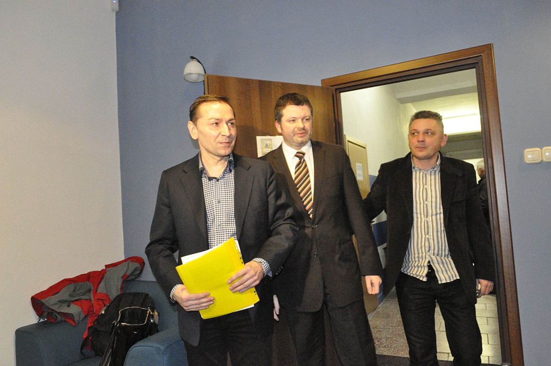 Na konferencji prasowej prezes klubu Robert Kiłdanowicz poinformował, że klub złożył wniosek o ogłoszenie upadłości z możliwością zawarcia układu. Fot. Emil Marecki
