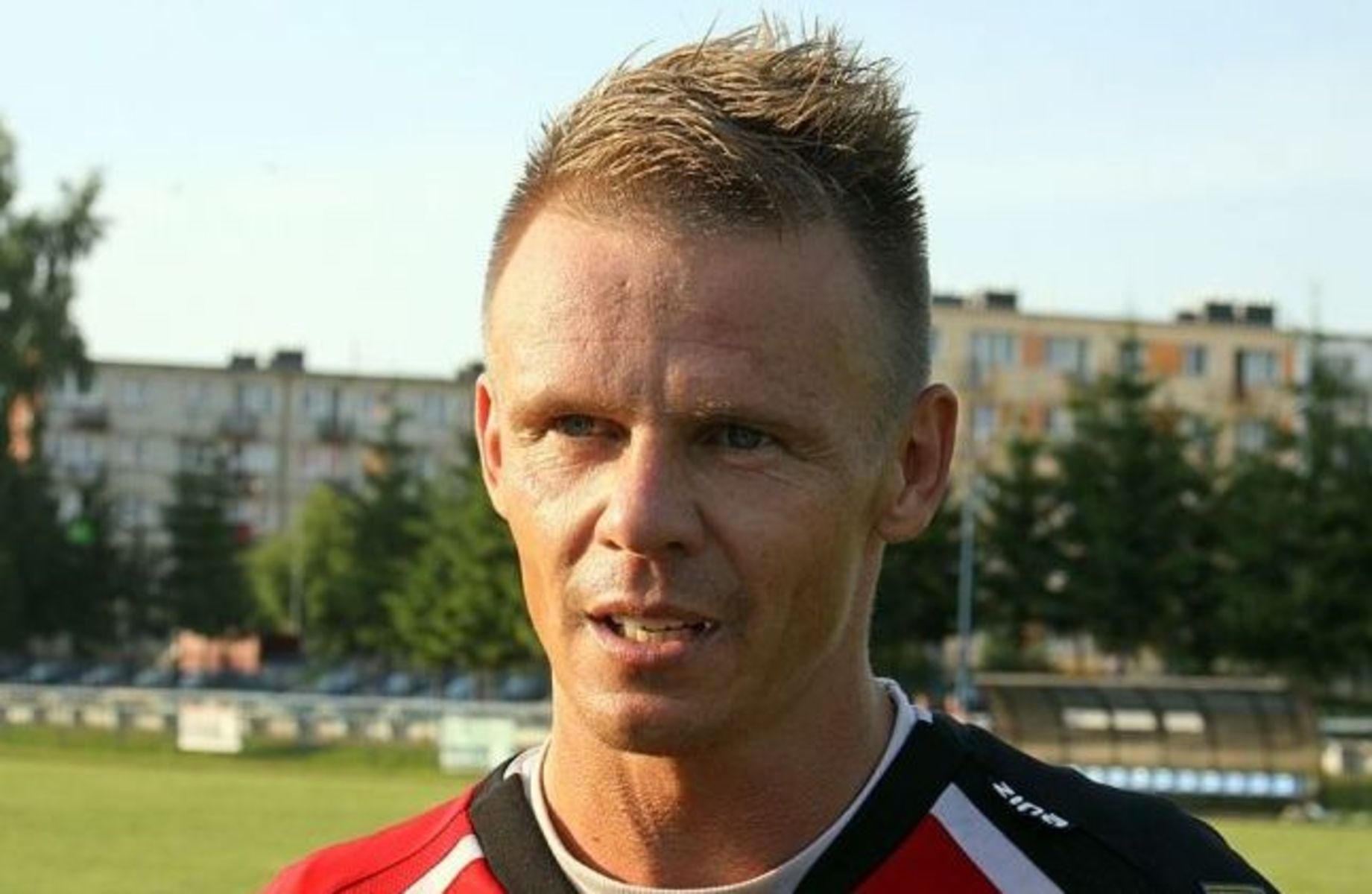Remigiusz Sobociński strzelił 3 gole w sparingu z trzecioligowym Startem. Fot. Artur Szczepański