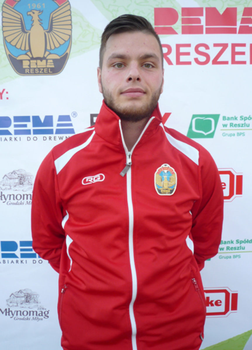 Adam Kapusta jest najskuteczniejszym zawodnikiem beniaminka z Reszla fot. A.Adamiak