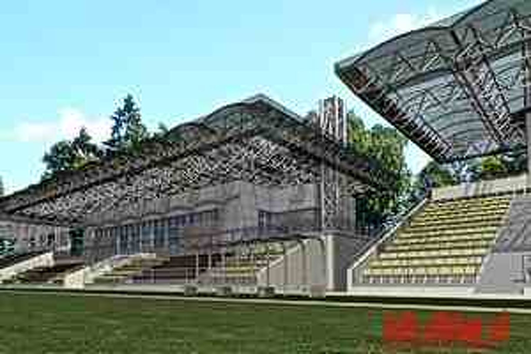 Czy właśnie tak będzie wyglądać nowy stadion Olimpii? Fot. info.elblag.pl