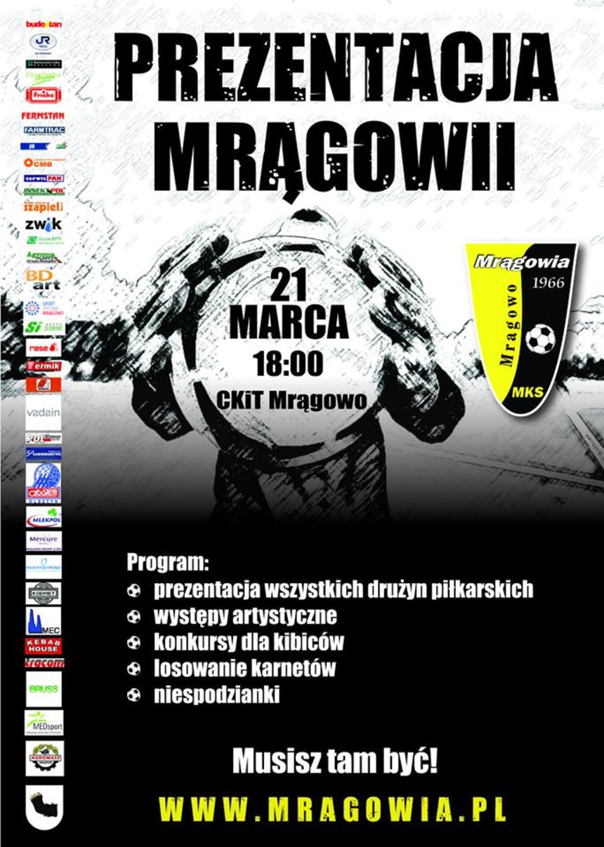 Plakat promujący prezentację. Fot. mragowia.pl
