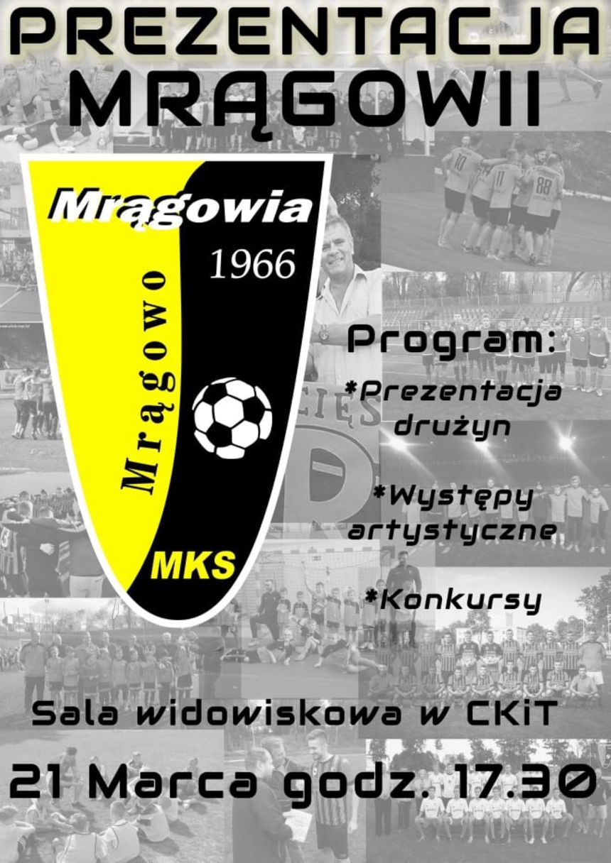 Plakat promujący prezentację. Fot. mragowia.pl