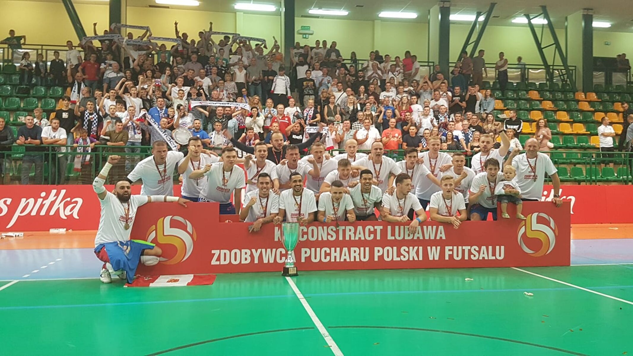 Constract Lubawa zdobywcą futsalowego Pucharu Polski. Fot. wmzpn.pl