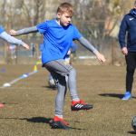 Byli piłkarze Stomilu poprowadzili trening dla piłkarzy z Ukrainy