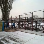 Zdemontowano trybunę na stadionie w Elblągu