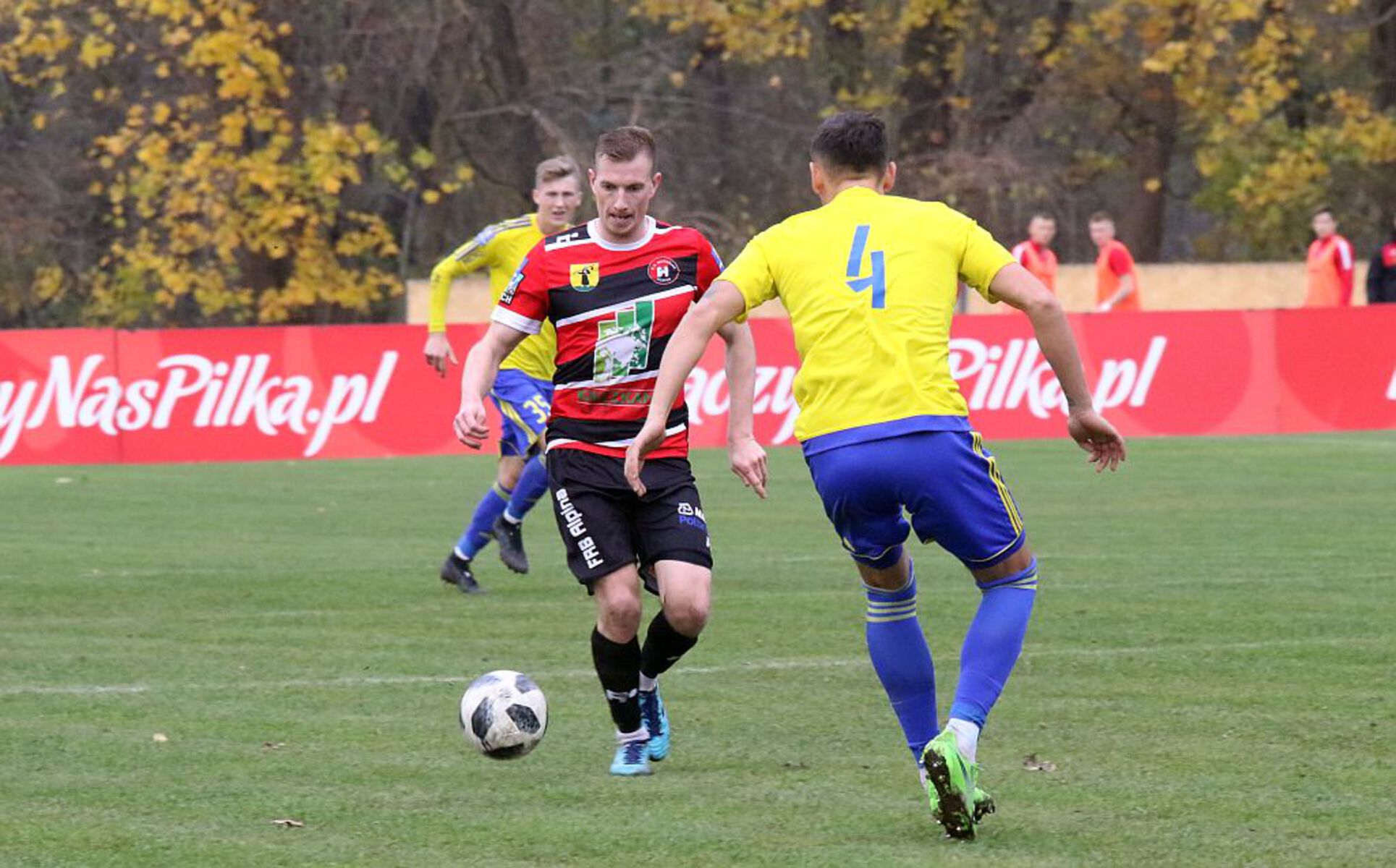 Piotr Łysiak w meczu z Arką Gdynia w 2018 roku. Fot. Emil Marecki