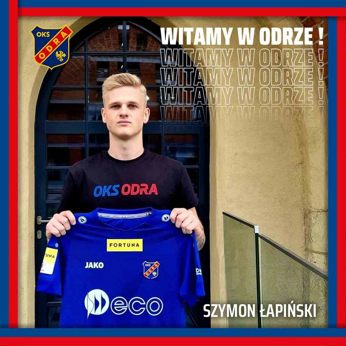 Szymon Łapiński w Odrze Opole. Fot. odraopole.pl