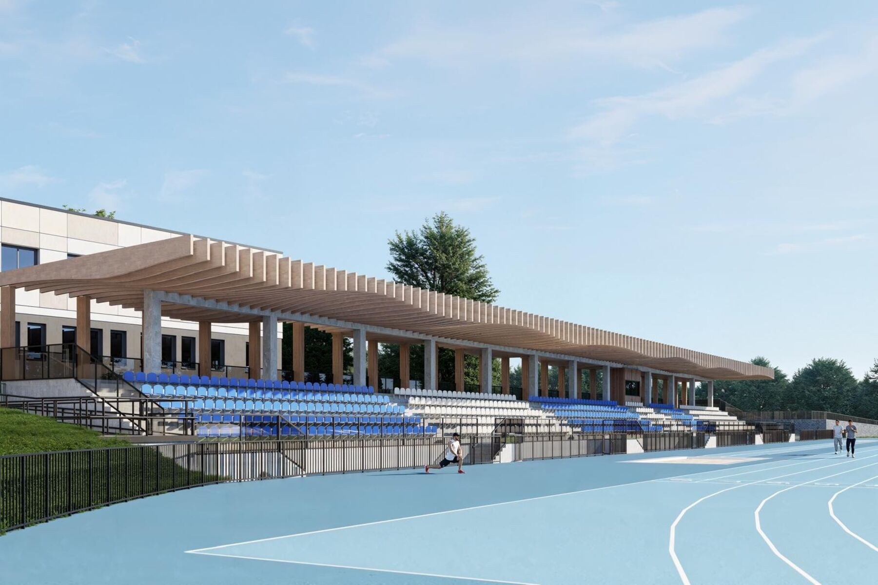 Wizualizacja stadionu Krakusa w Elblągu. Fot. UM Elbląg