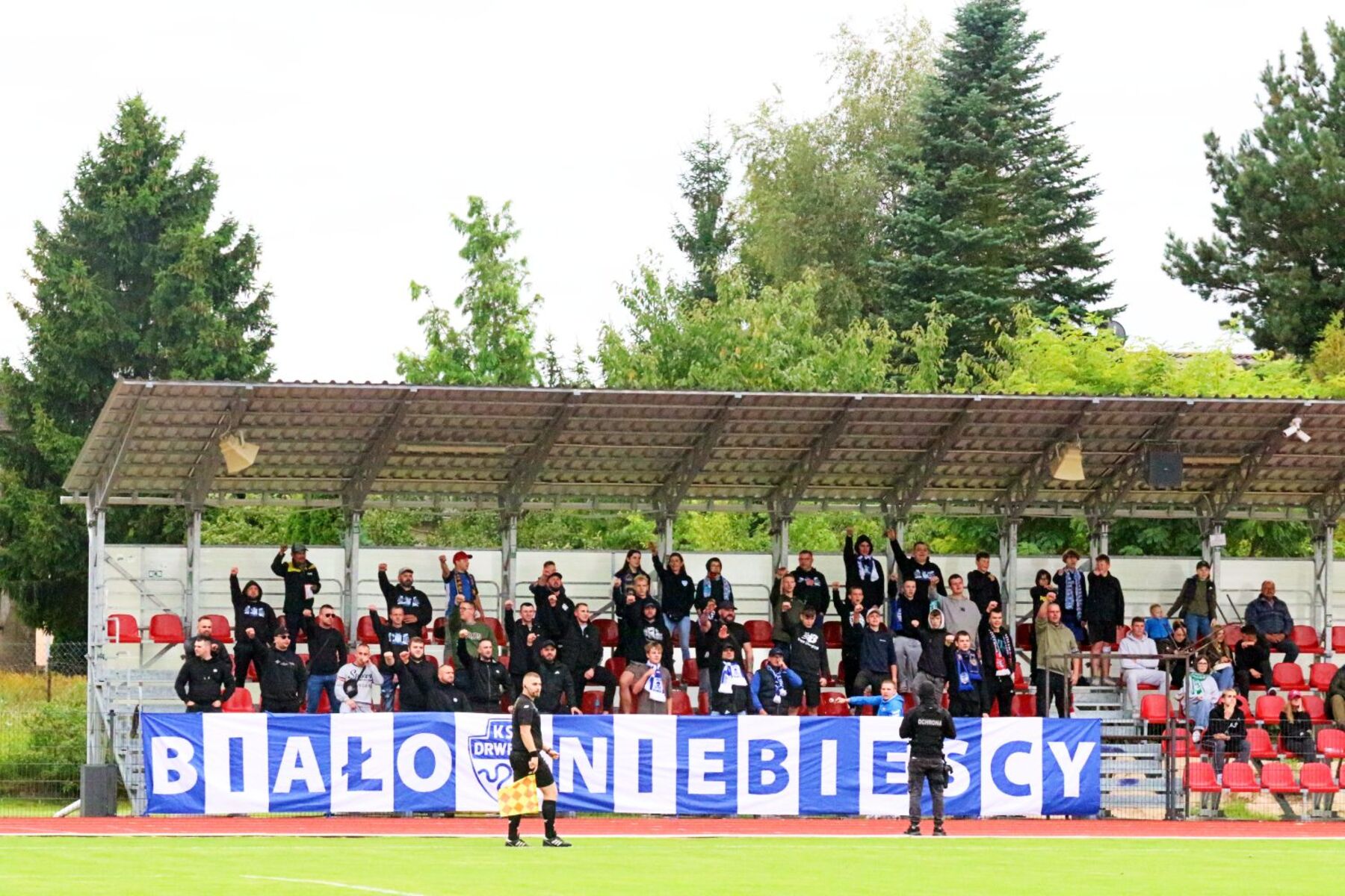 Kibice Drwęcy Nowe Miasto Lubawskie. Fot. Łukasz Kozłowski