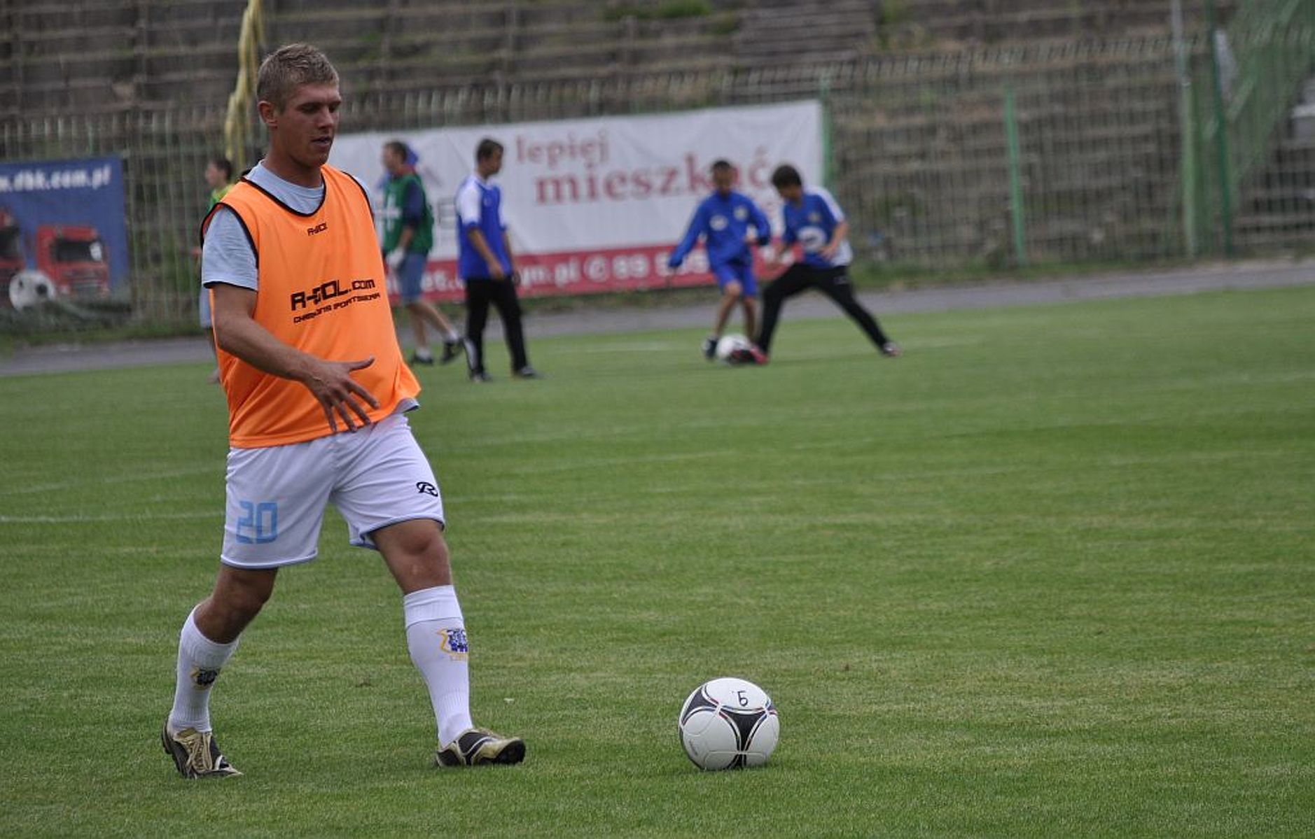 Bramkę dla Znicza strzelił Michał Świderski. Fot. Emil Marecki