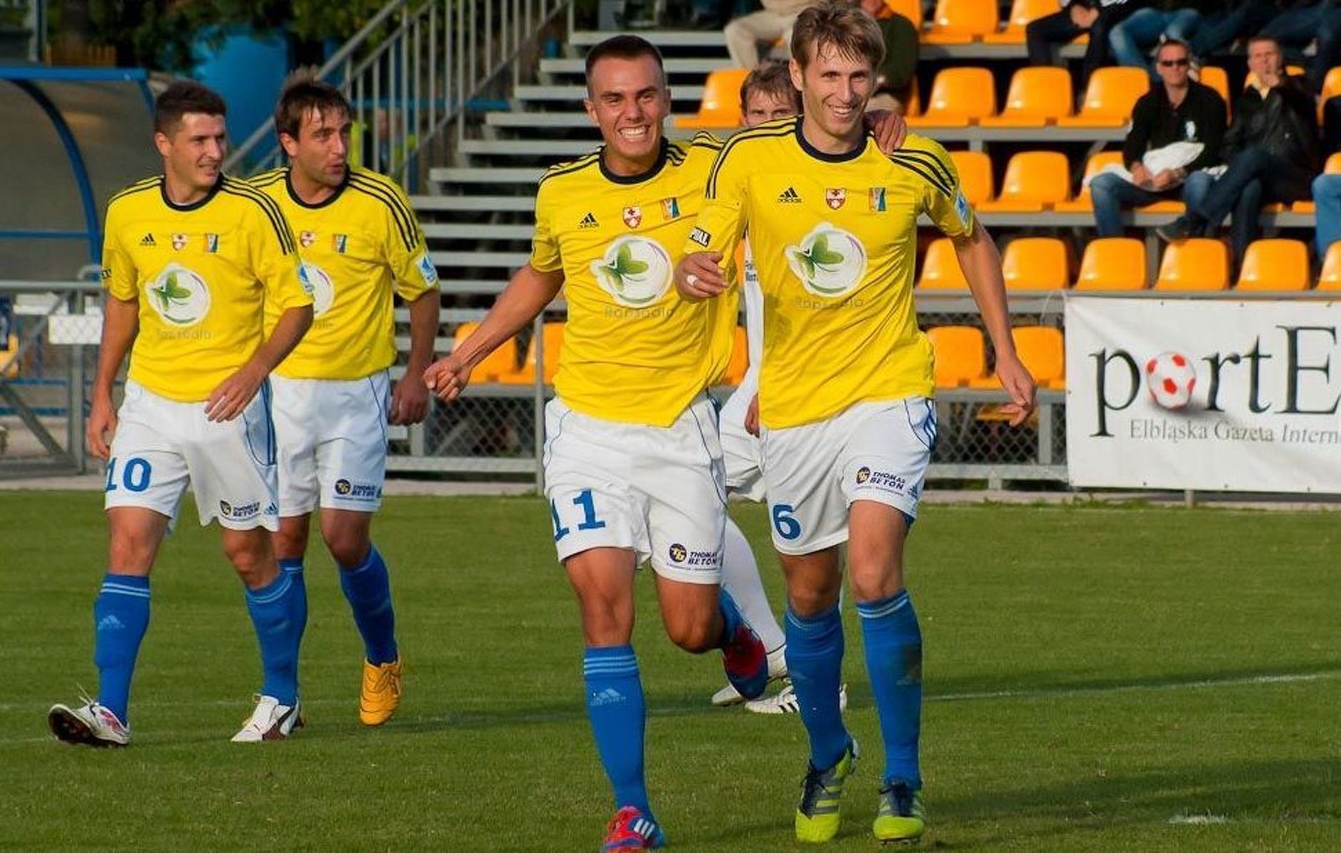 Anton Kołosow strzelił bramkę na 0:1. Fot. Michał Kuna
