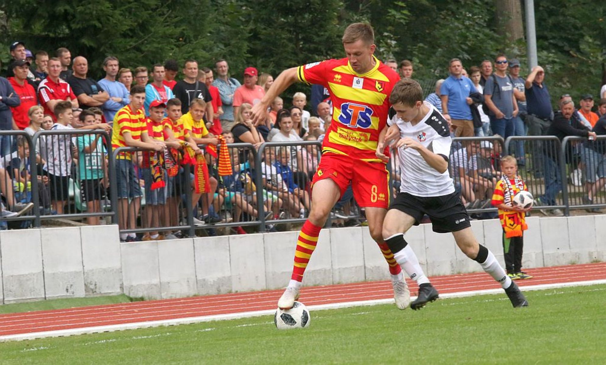 Jagiellonia Białystok wygrała 8:0 z Mamrami Giżycko. Fot. Emil Marecki